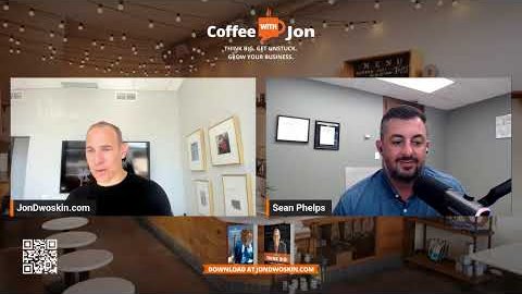 Video still of Jon Dwoskin and Sean Phelps on Coffee with Jon